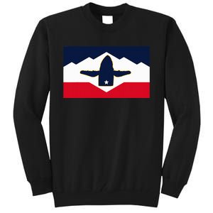 All Hail The Whale New Utah Flag Salt Lake City Slc Design Tall Sweatshirt