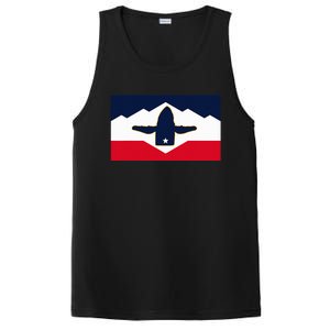 All Hail The Whale New Utah Flag Salt Lake City Slc Design PosiCharge Competitor Tank