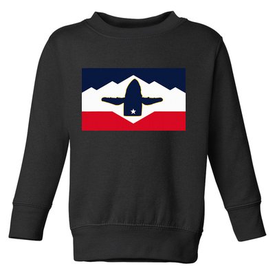 All Hail The Whale New Utah Flag Salt Lake City Slc Design Toddler Sweatshirt