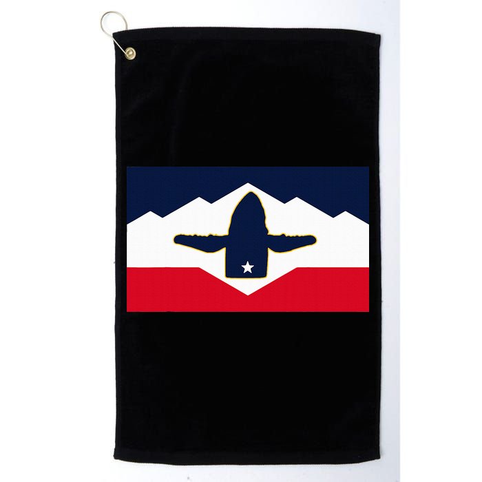 All Hail The Whale New Utah Flag Salt Lake City Slc Design Golf Towel