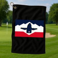 All Hail The Whale New Utah Flag Salt Lake City Slc Design Golf Towel