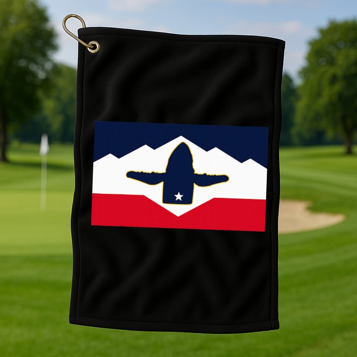 All Hail The Whale New Utah Flag Salt Lake City Slc Design Golf Towel