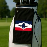 All Hail The Whale New Utah Flag Salt Lake City Slc Design Golf Towel