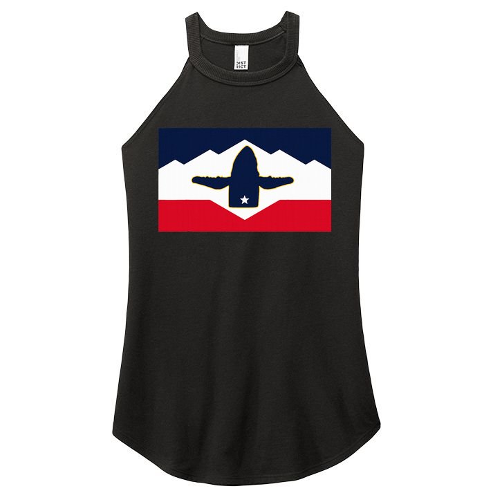 All Hail The Whale New Utah Flag Salt Lake City Slc Design Women's Perfect Tri Rocker Tank