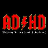 Adhd Highway To... Hey Look A Squirrel Squirrels Animals 7-Panel Snapback Hat