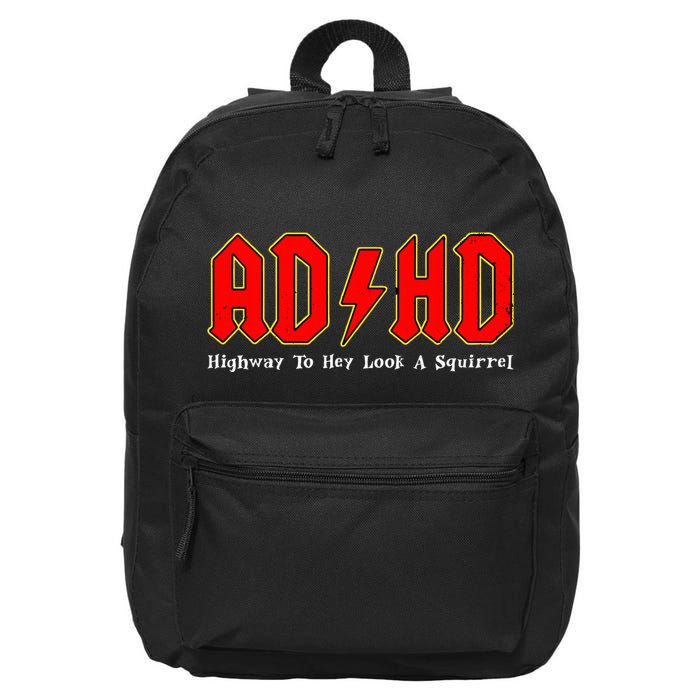 Adhd Highway To... Hey Look A Squirrel Squirrels Animals 16 in Basic Backpack