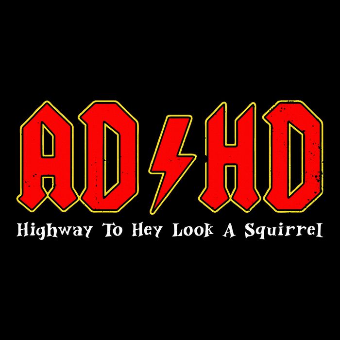 Adhd Highway To... Hey Look A Squirrel Squirrels Animals 16 in Basic Backpack