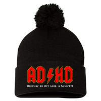 Adhd Highway To... Hey Look A Squirrel Squirrels Animals Pom Pom 12in Knit Beanie