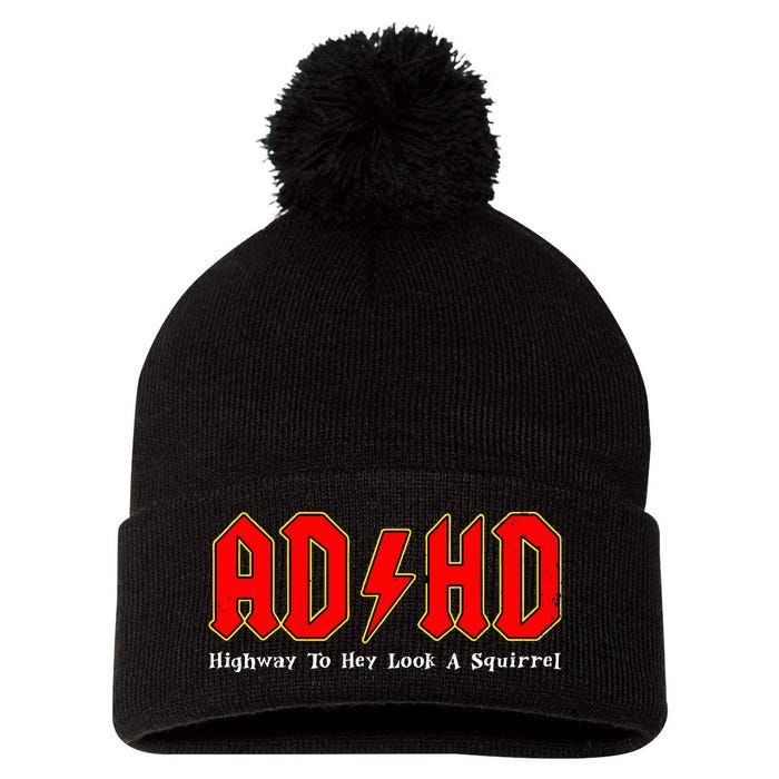 Adhd Highway To... Hey Look A Squirrel Squirrels Animals Pom Pom 12in Knit Beanie