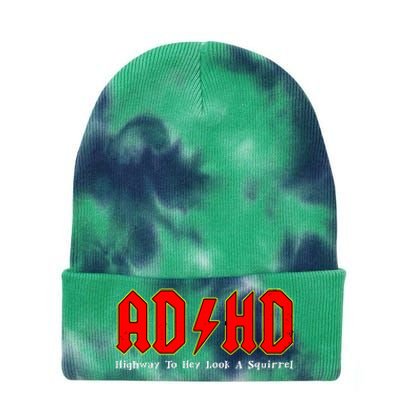 Adhd Highway To... Hey Look A Squirrel Squirrels Animals Tie Dye 12in Knit Beanie