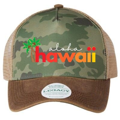 Aloha Hawaii Tropical Vacation Legacy Tie Dye Trucker Hat