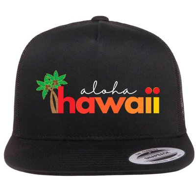 Aloha Hawaii Tropical Vacation Flatbill Hat