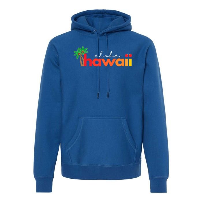 Aloha Hawaii Tropical Vacation Premium Hoodie