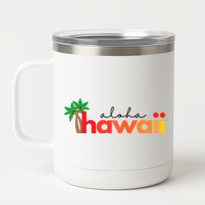 Aloha Hawaii Tropical Vacation 12 oz Stainless Steel Tumbler Cup