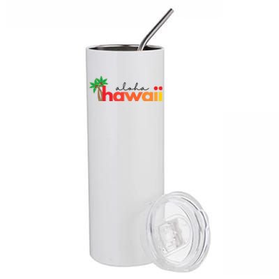 Aloha Hawaii Tropical Vacation Stainless Steel Tumbler