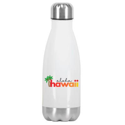 Aloha Hawaii Tropical Vacation Stainless Steel Insulated Water Bottle