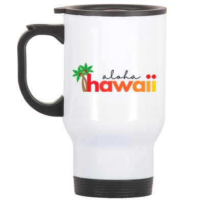 Aloha Hawaii Tropical Vacation Stainless Steel Travel Mug