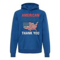 American Heroes Thank You Memorial Day Cute Gift Premium Hoodie