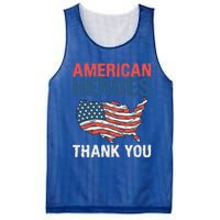 American Heroes Thank You Memorial Day Cute Gift Mesh Reversible Basketball Jersey Tank