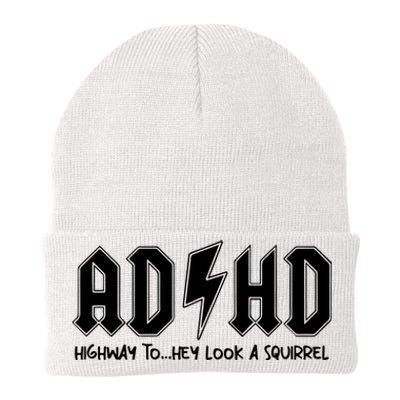 Adhd Highway To Hey Look A Squirrel Knit Cap Winter Beanie