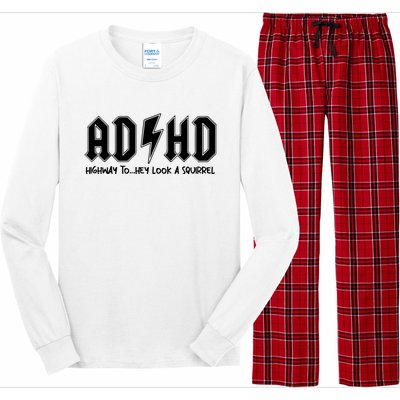 Adhd Highway To Hey Look A Squirrel Long Sleeve Pajama Set