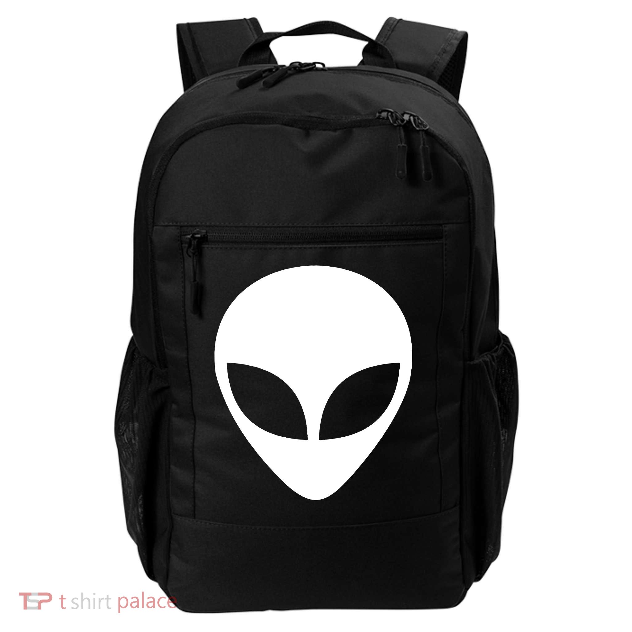 Alien Head T Shirt UFO Aliens T Shirt Backpack