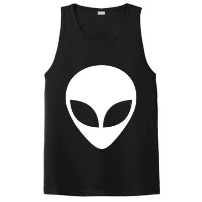 Alien Head T Shirt UFO Aliens T Shirt PosiCharge Competitor Tank