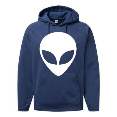 Alien Head T Shirt UFO Aliens T Shirt Performance Fleece Hoodie