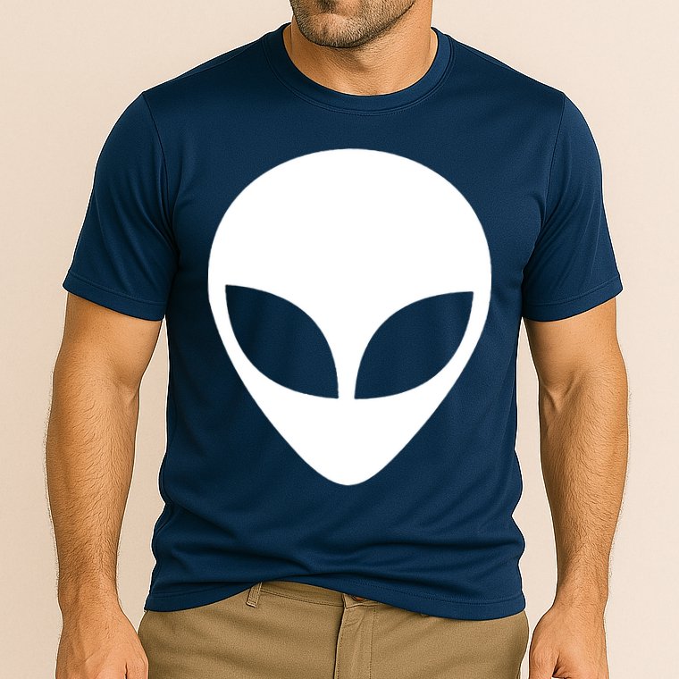 Alien Head T Shirt UFO Aliens T Shirt Cooling Performance Crew T-Shirt