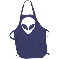 Alien Head T Shirt UFO Aliens T Shirt Full-Length Apron With Pockets