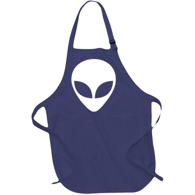 Alien Head T Shirt UFO Aliens T Shirt Full-Length Apron With Pockets