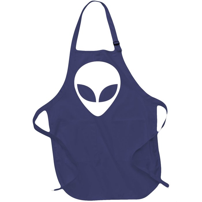 Alien Head T Shirt UFO Aliens T Shirt Full-Length Apron With Pockets