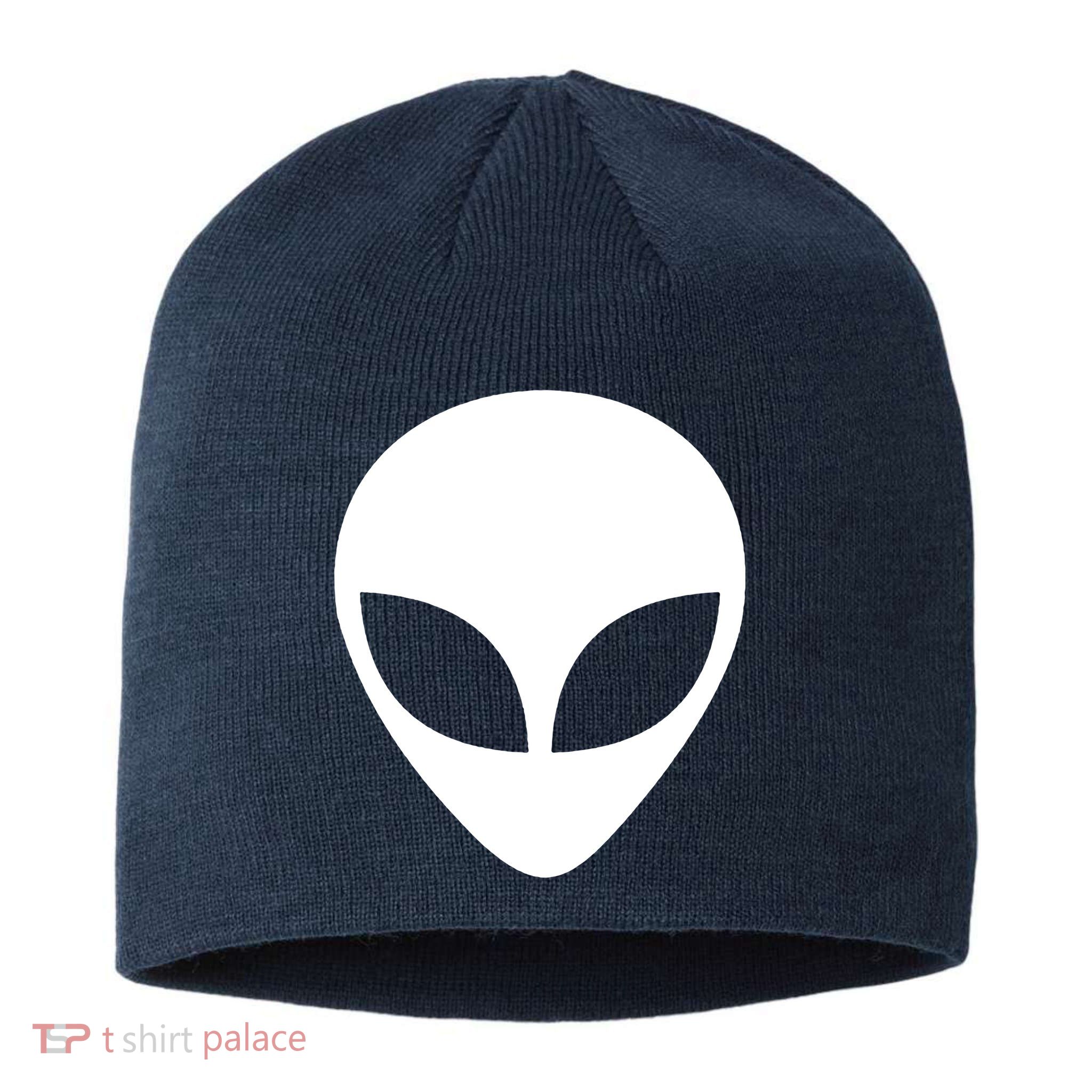 Alien Head T Shirt UFO Aliens T Shirt Sustainable Beanie