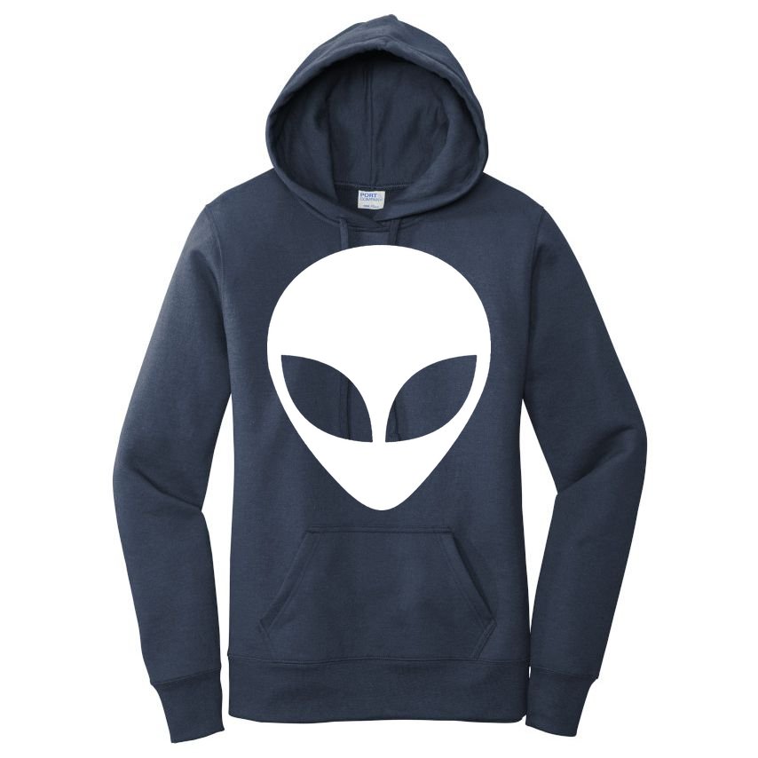 Alien Head T Shirt UFO Aliens T Shirt Women's Pullover Hoodie