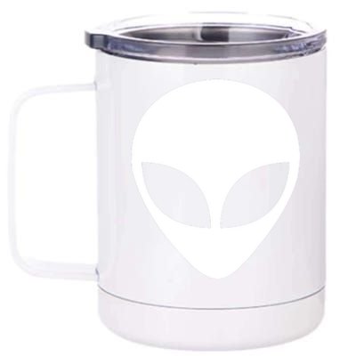 Alien Head T Shirt UFO Aliens T Shirt 12 oz Stainless Steel Tumbler Cup