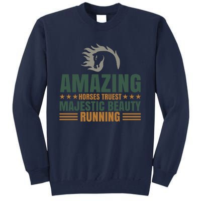 Amazing Horses Trust Majestic Beauty Running Tall Sweatshirt