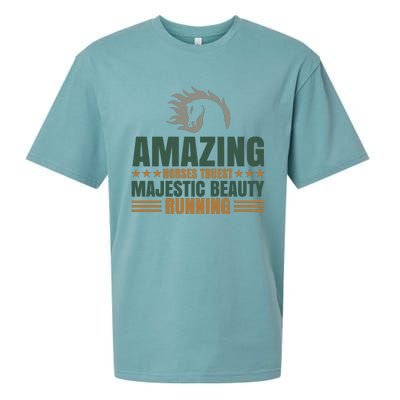 Amazing Horses Trust Majestic Beauty Running Sueded Cloud Jersey T-Shirt