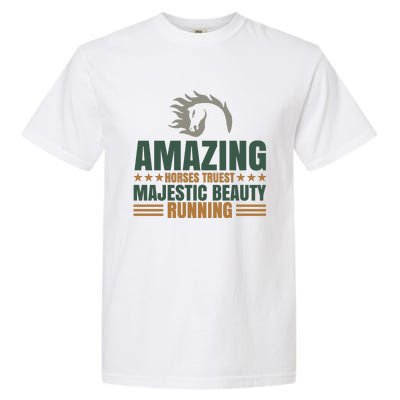 Amazing Horses Trust Majestic Beauty Running Garment-Dyed Heavyweight T-Shirt