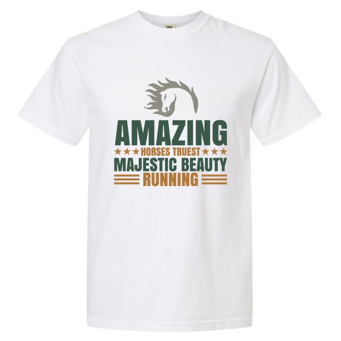 Amazing Horses Trust Majestic Beauty Running Garment-Dyed Heavyweight T-Shirt