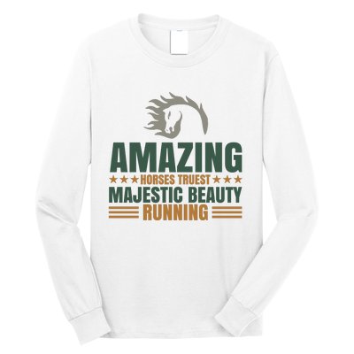 Amazing Horses Trust Majestic Beauty Running Long Sleeve Shirt