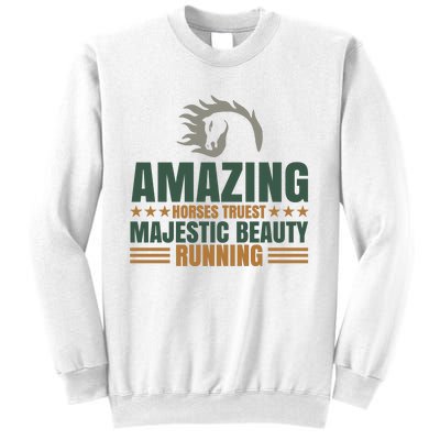 Amazing Horses Trust Majestic Beauty Running Sweatshirt