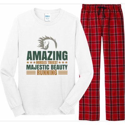 Amazing Horses Trust Majestic Beauty Running Long Sleeve Pajama Set