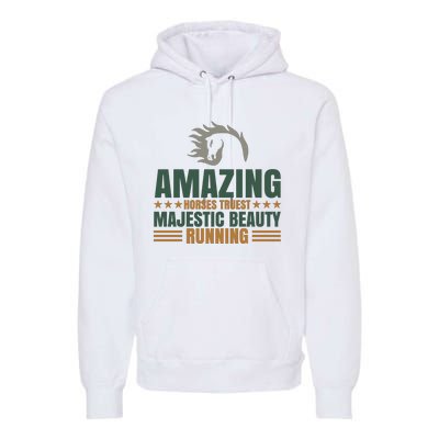 Amazing Horses Trust Majestic Beauty Running Premium Hoodie