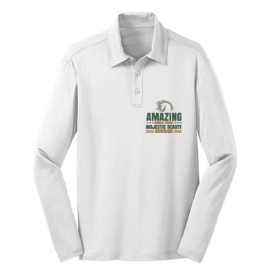 Amazing Horses Trust Majestic Beauty Running Silk Touch Performance Long Sleeve Polo