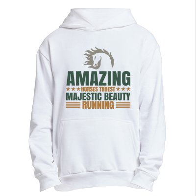 Amazing Horses Trust Majestic Beauty Running Urban Pullover Hoodie