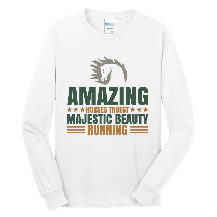 Amazing Horses Trust Majestic Beauty Running Tall Long Sleeve T-Shirt