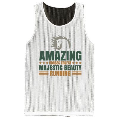 Amazing Horses Trust Majestic Beauty Running Mesh Reversible Basketball Jersey Tank