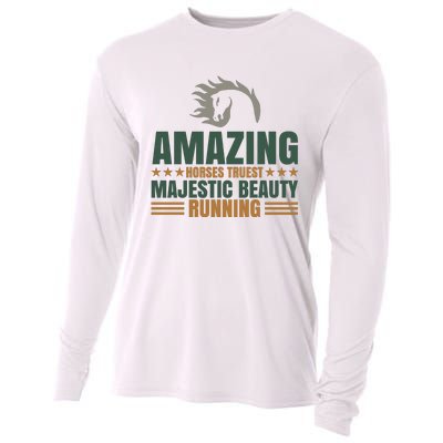 Amazing Horses Trust Majestic Beauty Running Cooling Performance Long Sleeve Crew