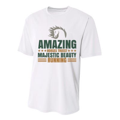 Amazing Horses Trust Majestic Beauty Running Performance Sprint T-Shirt