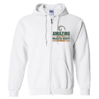 Amazing Horses Trust Majestic Beauty Running Full Zip Hoodie